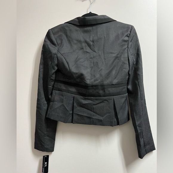 BCX Black and Gray Blazer Button Front Jacket NWT Size Medium - Picture 8 of 8
